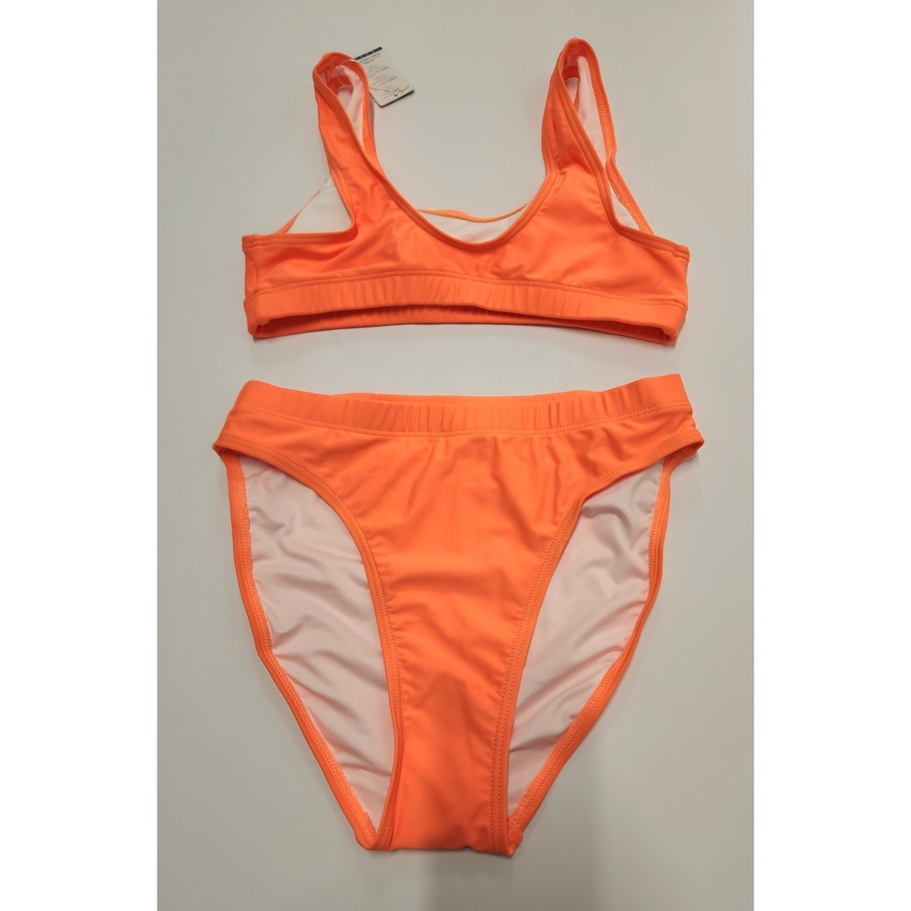 Summer Mae Women's Size S Orange 2 Piece Bikini Swimsuit Top & Bottom